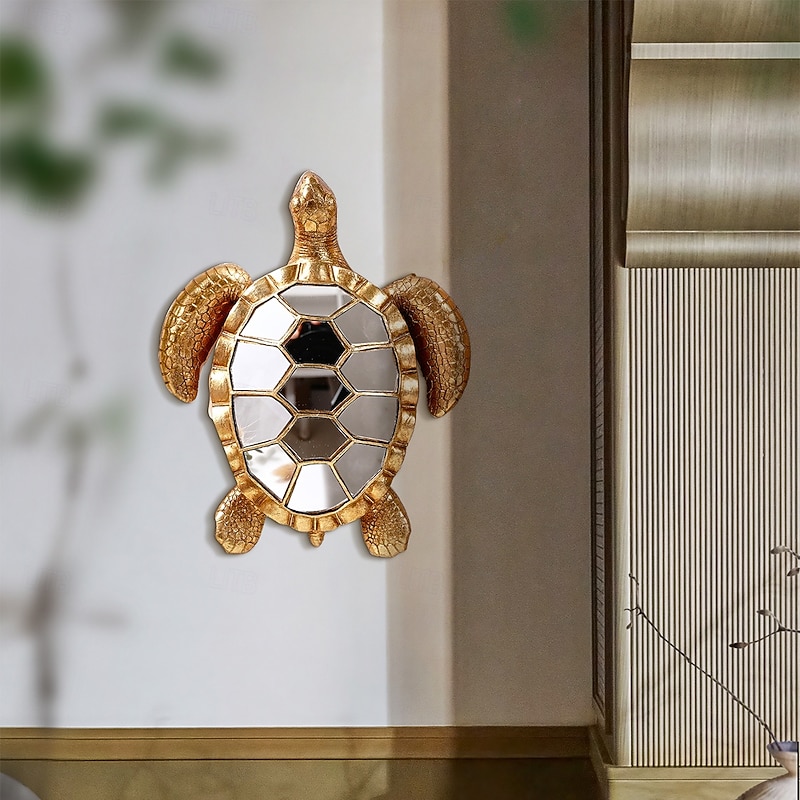 Mirror Mosaic Resin Turtle Wall Decor – Creative Animal-Inspired Hanging Decoration for Home, Party, or Aquarium – Unique Gift for Turtle Lovers2