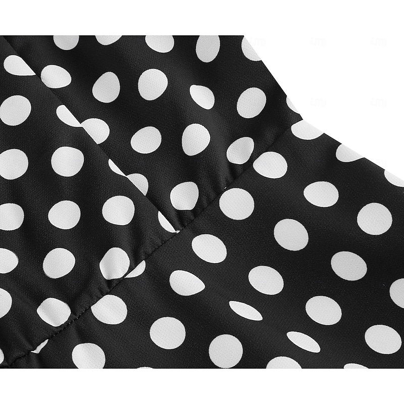 Retro Vintage 1950s Grease Outfits Dress Swing Dress Polka dots Fancy Dress Women's Masquerade Daily Wear Bachelorette Party Adults' Dress Homecoming Dresses4