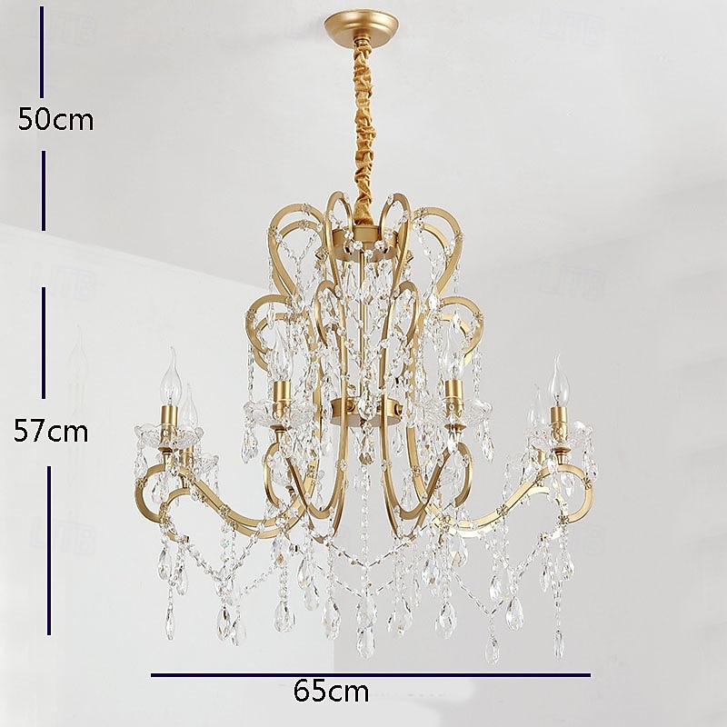 4-Light 6-Light 50 cm Pendant Lantern Design Chandelier Metal Painted Finishes Modern 110-120V 220-240V3