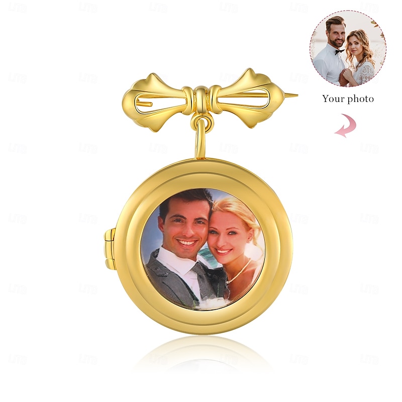 Personalized Photo Bouquet Charm, Custom Wedding Bouquet Decoration, Unique Keepsake for Atmosphere and Table Decor, Meaningful Gift for Wife, Husband, Friends