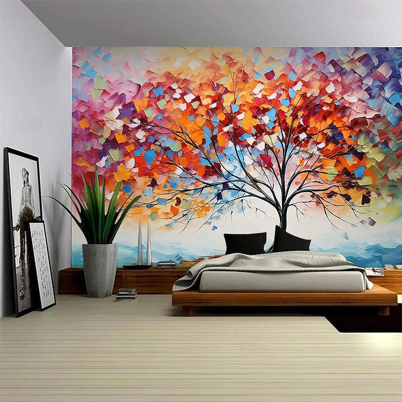 Tree of Life Hanging Tapestry Wall Art Large Tapestry Mural Decor Photograph Backdrop Blanket Curtain Home Bedroom Living Room Decoration3