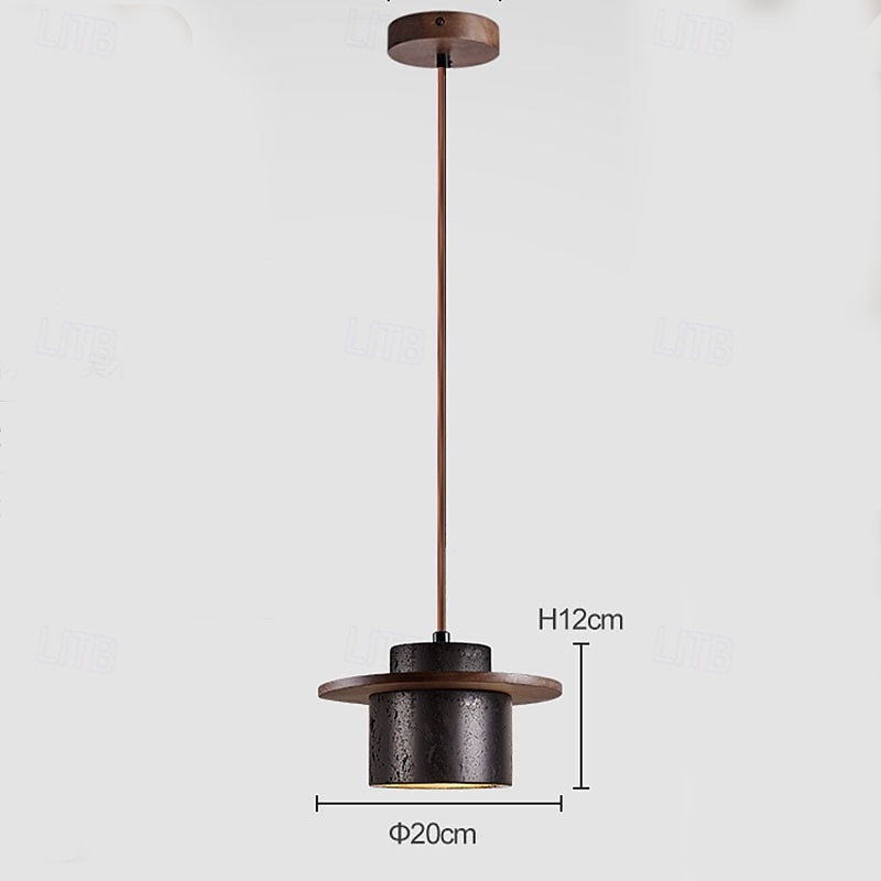 2-Light 3-Light 20 cm Single Design Island Design Pendant Light Wood Stone Painted Finishes Modern Nordic Style 85-265V4