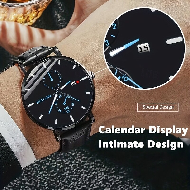 High-grade Watch For Men Waterproof High-quality Simple Fashion Ultra-thin Calendar Business Stainless Mens Quartz