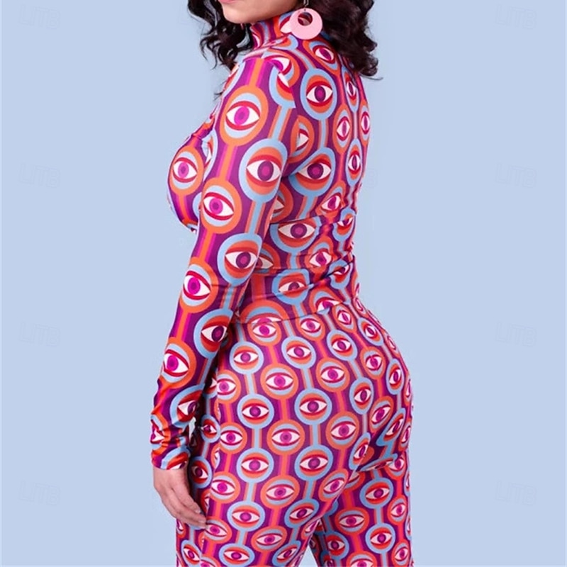 Retro Vintage 1970s Disco Outfits Wide Leg Pants Hippie Disco Fancy Dress Women's Masquerade Vacation Party Casual Daily Adults' Top Pants Spring & Summer3