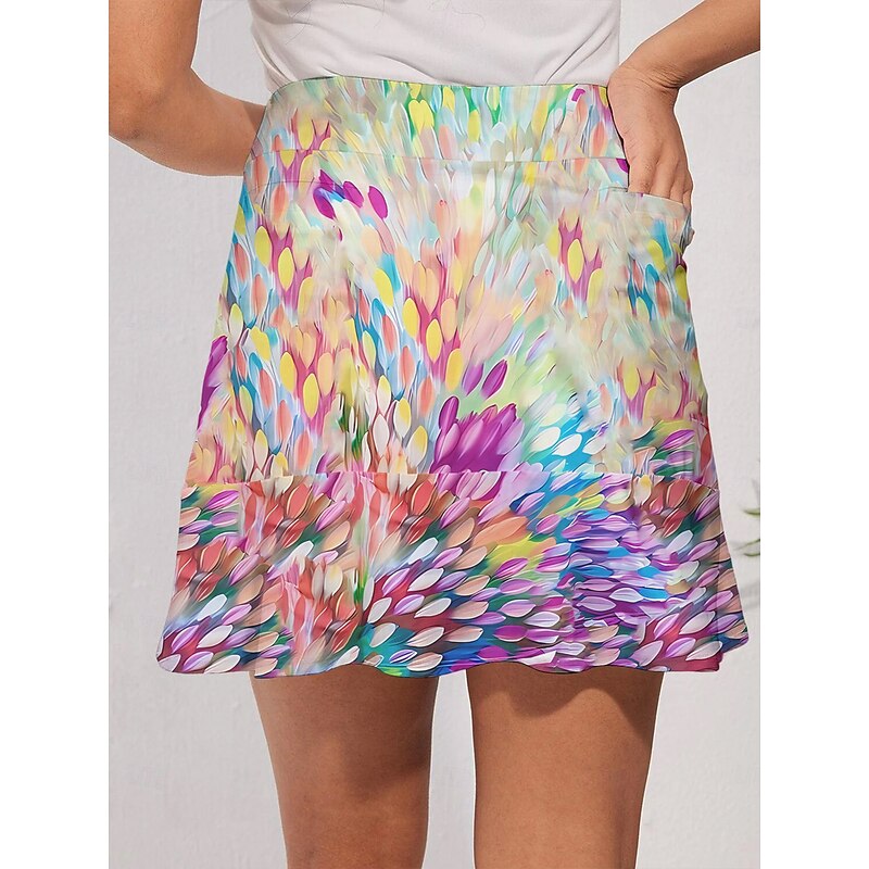 Women's Tennis Skirts Golf Skirts Yellow Skirt Ladies Golf Attire Clothes Outfits Wear Apparel2