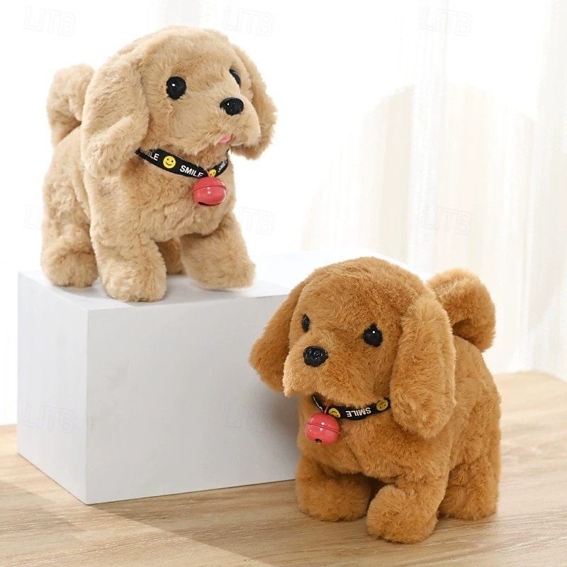 Plush Dog Stuffed Animal Interactive Dog Robot Robotic Dog Barking Touch Control Electronic Pet Robot Puppy Toy Animated Dog for Girl Baby Kid4