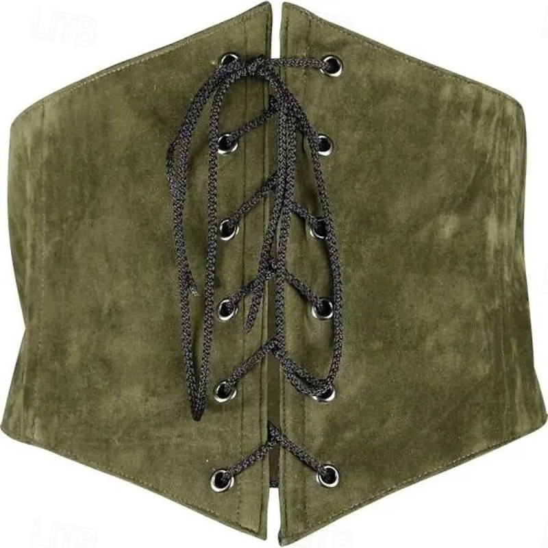 Retro Vintage Punk & Gothic Medieval Underbust Corset Lace up Fancy Dress Men's Carnival Masquerade Carnival Performance Masquerade Adults' Corset All Seasons3