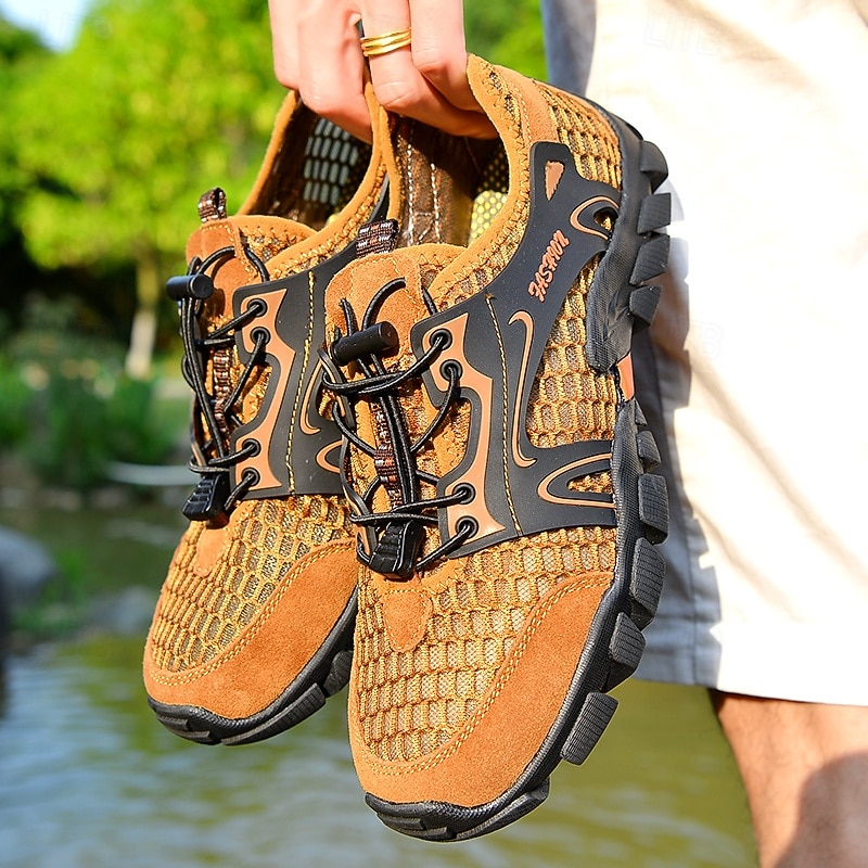 Men's Outdoor Hiking Shoes, Breathable Mesh with Durable Outsole, Trail Trekking Comfort Footwear2