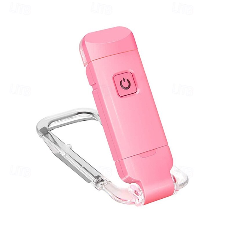 USB Rechargeable Book Light for Reading in Bed Clip-on LED Reading Lamps Portable Bookmark Lights for Kids Book Lovers Warm White Brightness Adjustable for Eye Protection (Pink White Black Blue)2