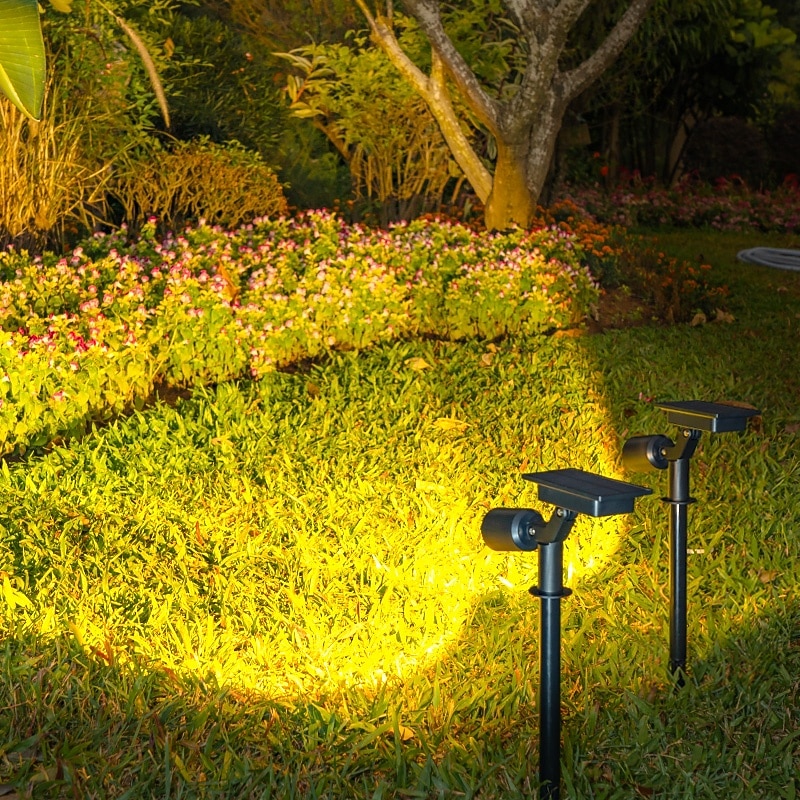 LED Solar Outdoor Light Patio Lamp Pathway Lights Courtyard Spot Light Landscape Floor Lamp Yard Road Lighting Adjustable Solar Spotlight3