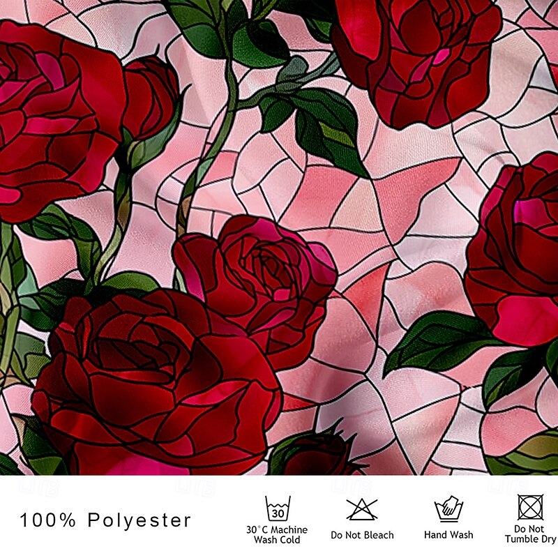 Men's Rose Flowers Satin Shirt Dress Shirt Button Up Shirt Long Sleeve Fashion Casual Wedding Vacation Evening Party Summer Spring Turndown Collared Shirts 3D Print Funny Kentucky Derby Shirts Pink3