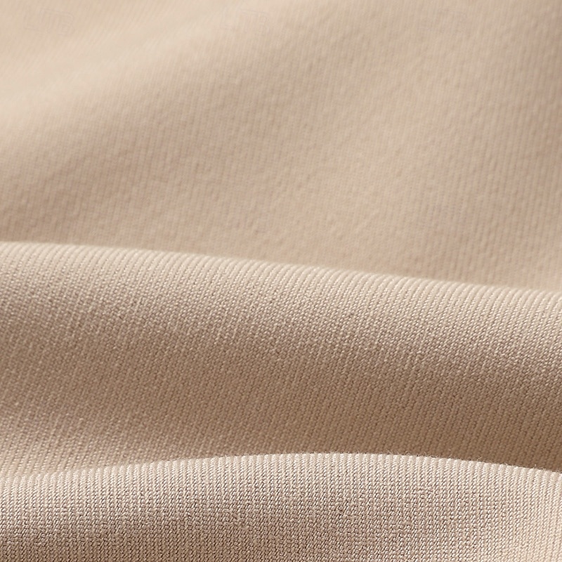 Men's Dress Pants Trousers Suit Pants Pleated Pocket Straight Leg Plain Comfort Soft Full Length Formal Business Daily Fashion Streetwear Dark Khaki Light Khaki3