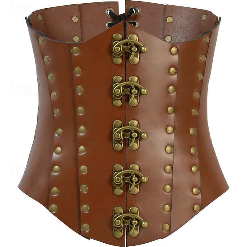 Retro Vintage Punk & Gothic Medieval Underbust Corset Fancy Dress Men's Carnival Masquerade Carnival Performance Masquerade Adults' Corset All Seasons3
