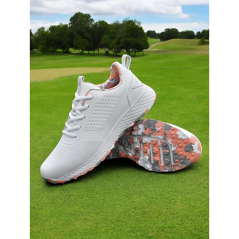 Women's Sleek Golf Shoes - Waterproof with Soft Spike Technology, Perfect for Enhancing Swing Stability3