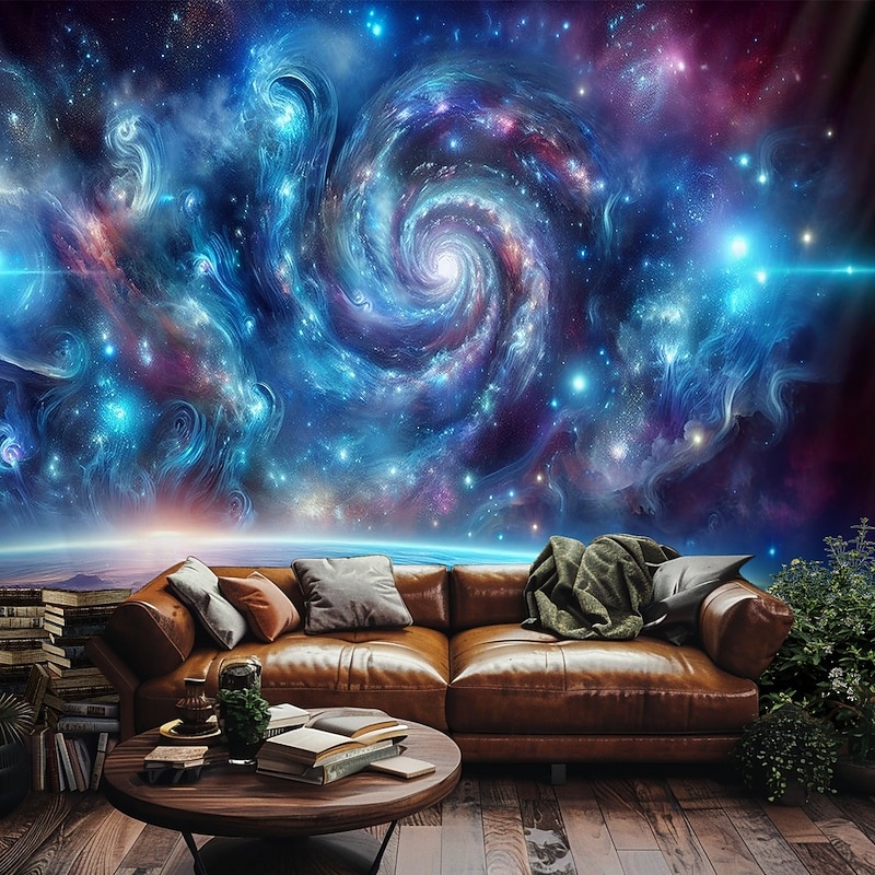 Planet Landscape Hanging Tapestry Wall Art Large Tapestry Mural Decor Photograph Backdrop Blanket Curtain Home Bedroom Living Room Decoration2