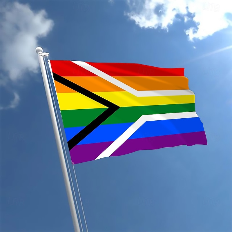 June Pride Month LGBTQ LGBT Pride Flag Rainbow Outdoor Indoor with Grommets House Yard Garden Decorations Holiday Banner Sign Happy Pride