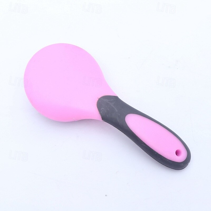 Horse Mane Comb & Tail Comb 1 Pack - Durable PP Material Rubber Handle Long Handle Horse Brush Dust Removal Stable Supplies Horse Nursing Tools4
