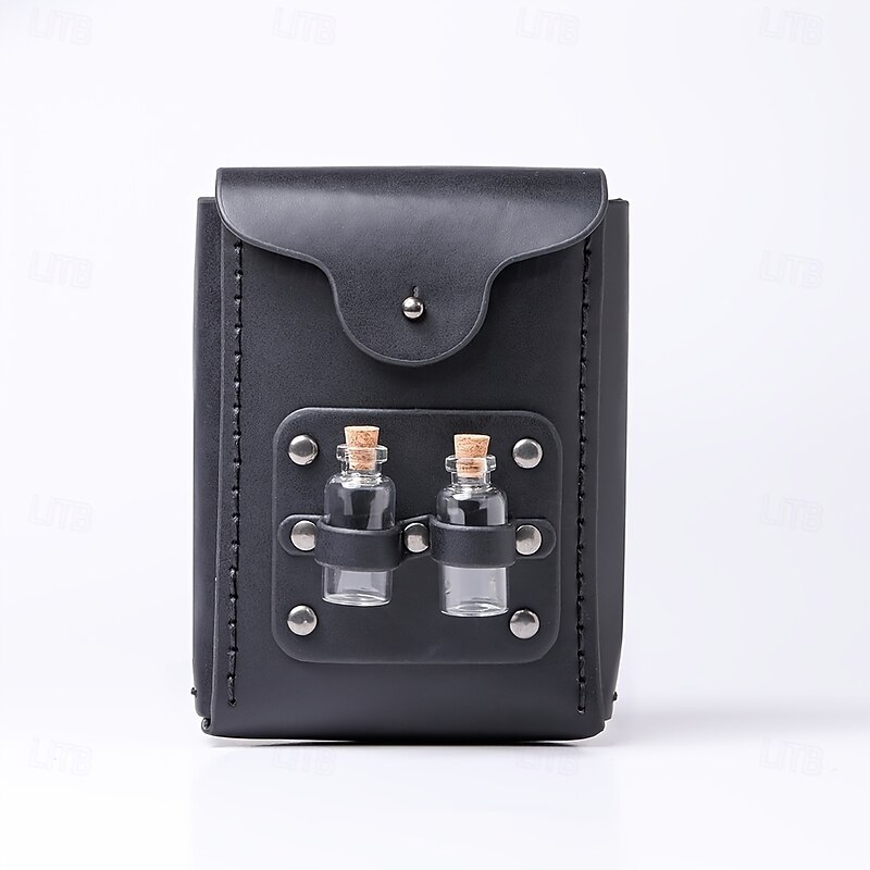 Punk & Gothic Medieval 17th Century Bag Belt Pouch Fancy Dress Men's Women's Unisex Halloween Carnival Masquerade Halloween Masquerade Adults' Bag Magic Bottle3