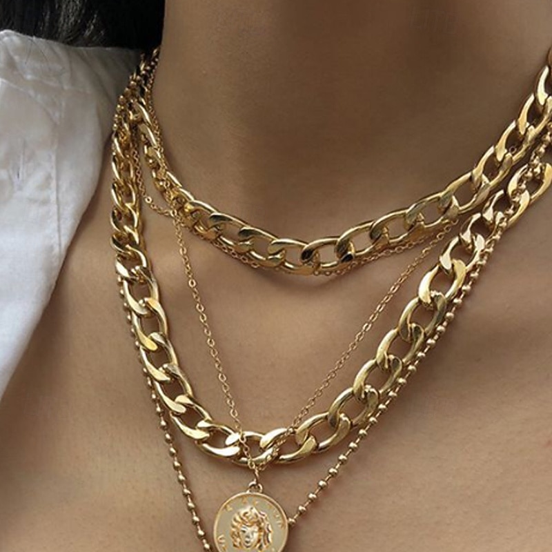 Women's necklace Elegant Street Geometry Necklaces2