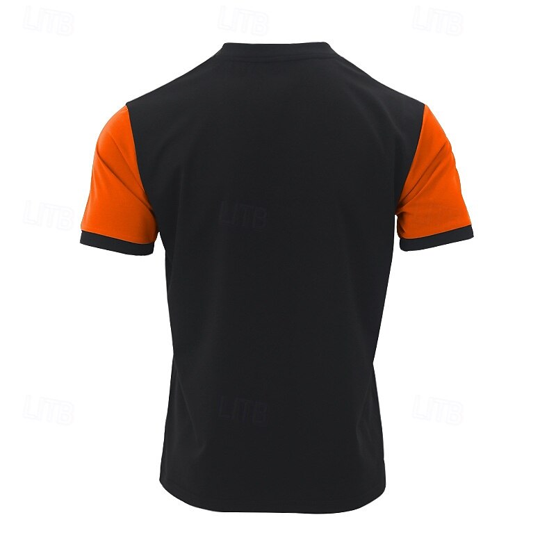 Men's Golf Shirt Golf Polos Shirts Work Casual Stand Collar Short Sleeve Basic Modern Stripes Buttons Summer Spring Regular Fit White Red Orange Green Gray Golf Shirt3