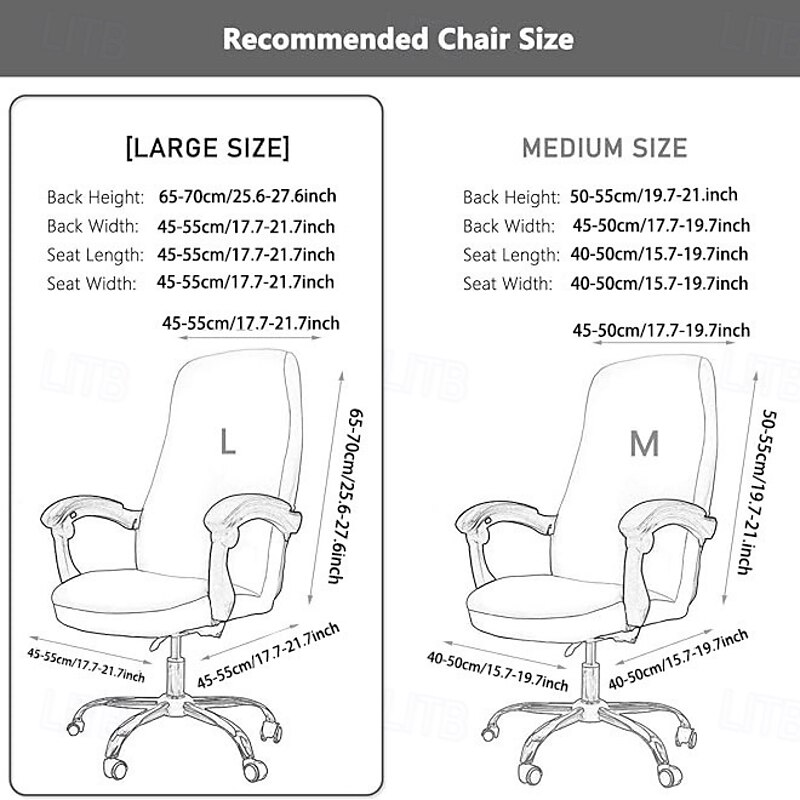 Waterproof Office Chair Furniture Protector, Durable and Spill-Resistant Cover, Perfect for Home or Office Use to Keep Chairs Clean and Protected4