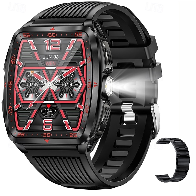 2025 New For Smart Watch Men IP68 5ATM Outdoor Sports Fitness Tracker Health Monitor 1.8 Inch BT Call Smartwatch4