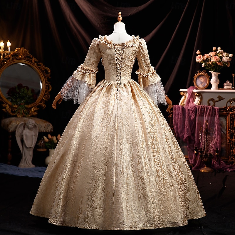 Victorian Dress for  Women  Rococo Ball Gown Princess Maria Antonietta Rococo Victorian Renaissance Vacation Dress4