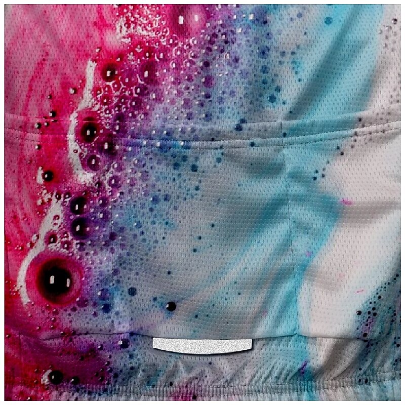 Men's Cycling Jersey Gradient Short Sleeve Bike Tee Tshirt Jersey with 3 Rear Pockets Mountain Bike MTB Quick Dry Anatomic Design Wicking Breathable Sports Blue Fuchsia Clothing Apparel3