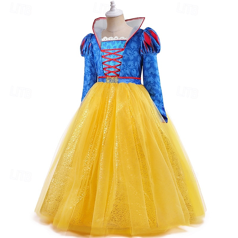 Snow White Princess Fairy Dress Cosplay Costume Tulle Dresses Carnival Costume Dress Up Movie Cosplay for Girls' Kid's Halloween Carnival World Book Day Performance Party4