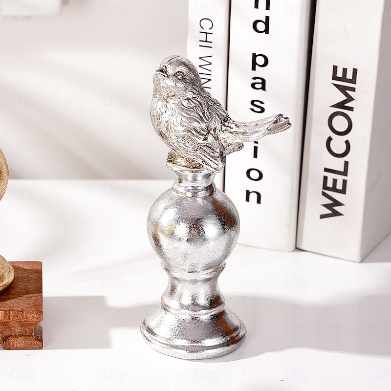 Bird Figurine, Resin Home Decor Craft, Cozy Desktop Decoration for Office, Family, Hotel, and Restaurant Tabletop Ornament4