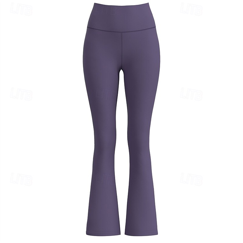 Women's Yoga Pants Yoga Leggings Butt Lift Tummy Control High Waist Pilates Gym Workout Workout Tights Solid Color Black Royal Blue Dark Gray Spandex Fall Sports Activewear Stretchy Slim4