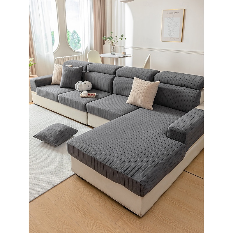 Sofa Cover Seat Cushion Cover Geometric Printed Polyester Slipcovers