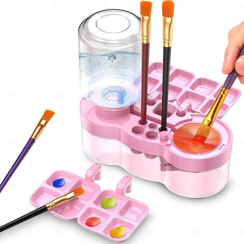 Universal Crafts Paint Brush Cleaner Rinse Cup, Brush Rinser for Artists, Paintbrush Washing Tool, Art Painting Palette for Watercolor, Acrylic, Oil Paint2