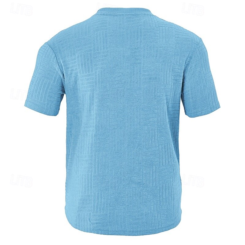 Men's T-shirt Suits 2 Pieces Outfits Tee & Shorts Short Sleeve Crew Neck Summer Plain Fashion Casual 2 Piece Vacation Daily Wear Going out Black Wine Dark Navy Top Tee for Men4