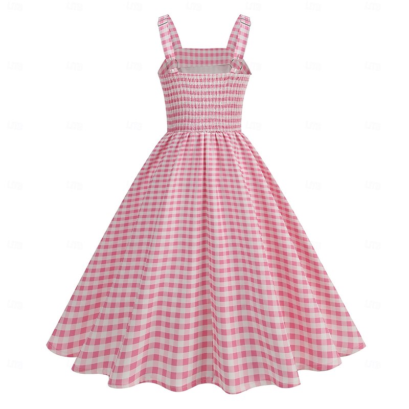 Retro Vintage 1950s Dress Swing Dress Plaid Fancy Dress Women's Carnival Masquerade Daily Wear Bachelorette Party Adults' Dress Homecoming Dresses3