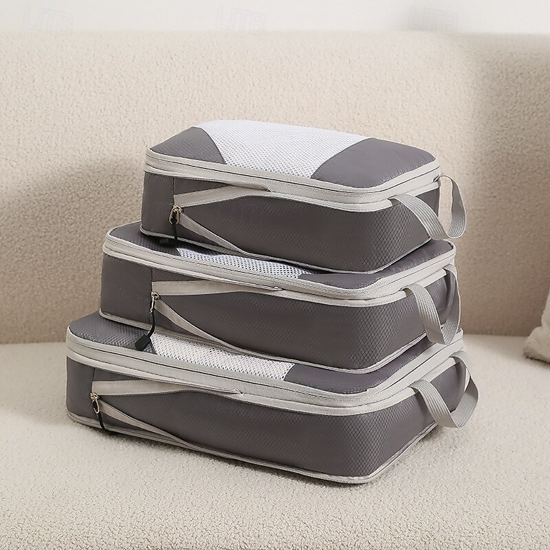 Compression Packing Cubes for Travel Luggage Storage and Backpack Organizer Space Savers, 7-Piece Set for Digital, Toiletry, Makeup, Clothes, Shoes, Travel Bags4