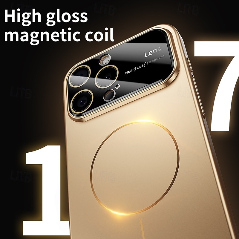 Phone Case For iPhone 17 Pro Max 17 Air 16 15 14 Pro Max Plus 15 14 Pro Max 13 12 Pro Max Back Cover Magnetic Support Wireless Charging Shockproof Retro PC3