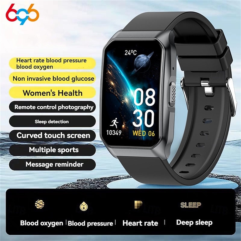 696 T69 Smart Watch 1.57 inch Smartwatch Fitness Running Watch Bluetooth Pedometer Call Reminder Sleep Tracker Compatible with Android iOS Women Men Hands-Free Calls IPX-0 27mm Watch Case2