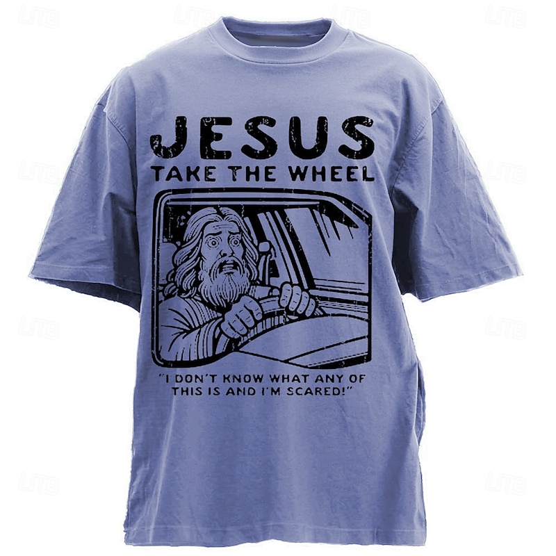 Easter Men's Jesus Christian T Shirt Short Sleeve T shirt 3D Print Crew Neck Shirt Designer Casual Party Holiday Blue Khaki Gray Summer Spring Clothing Apparel S M L XL XXL XXXL2