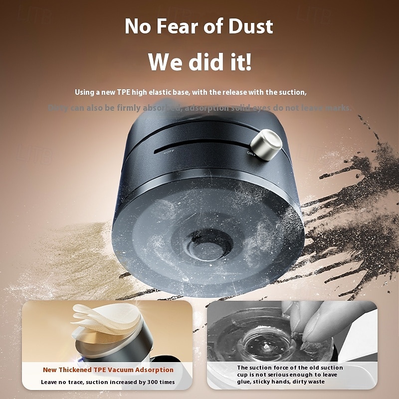 Upgrade Vacuum Magnetic Cell Phone Holder 2025 New Foldable Strong Magnetic Car Cell Phone Holder Retractable Double Sided Magnetic Cell Phone Holder Compatible with All Smartphones3