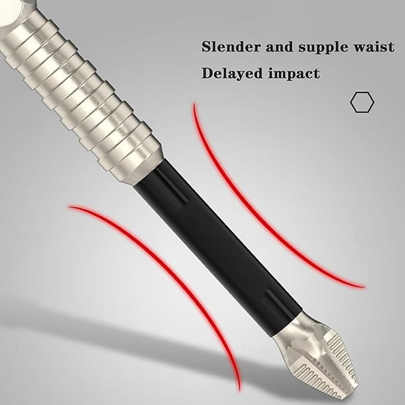 6pcs/Set High-Magnetic Screwdriver Drill Bit Set, Anti-Slip Cross Head Bits, S2 Material High-Strength PH2 Bits for Precision Screwing2