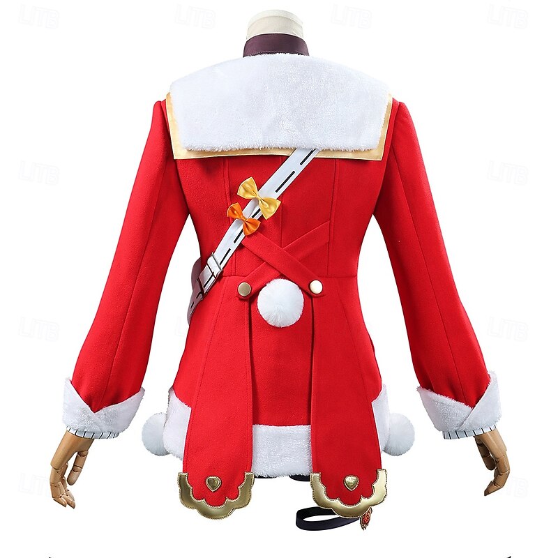 Genshin Impact Cosplay Brianna Knickerbocker Anime Cosplay Costume Outfits Cosplay Wigs Cosplay Suits Cosplay Wigs Carnival Masquerade Performance Party Skirt Dress Sleeves For Women's Adults'4