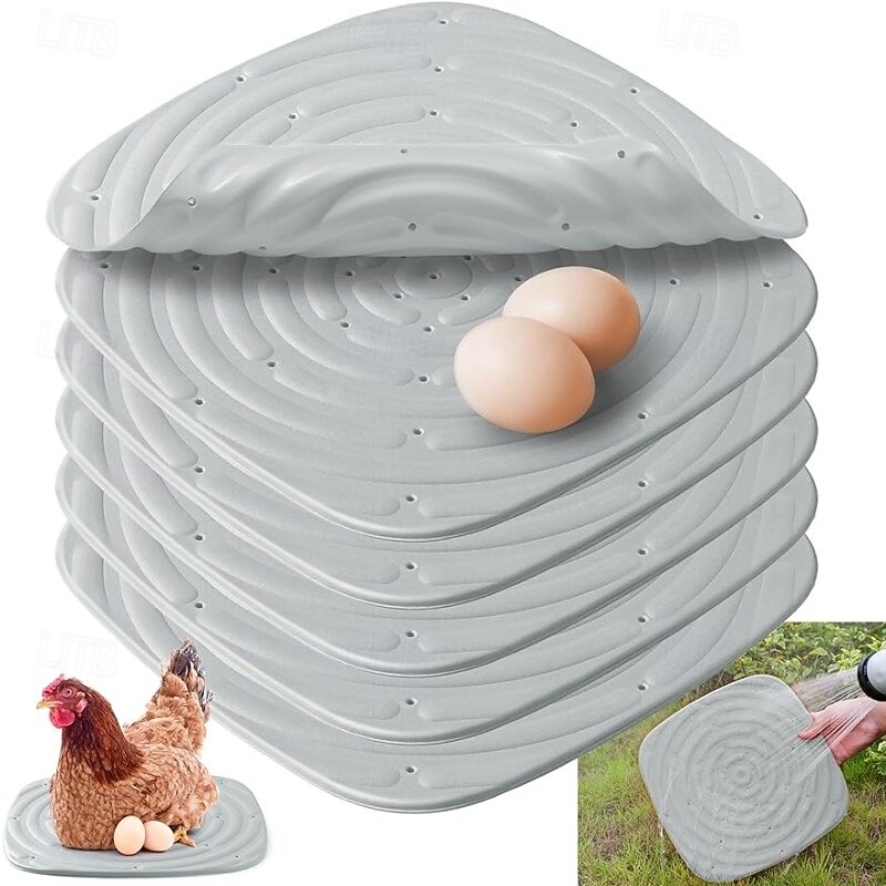 Durable Chicken Nesting Pads 6pcs Durable Washable Chicken Nesting Pads 14.2x12 Inches Reusable Nest Box Liners For Laying Eggs, Farm Hen Supplies