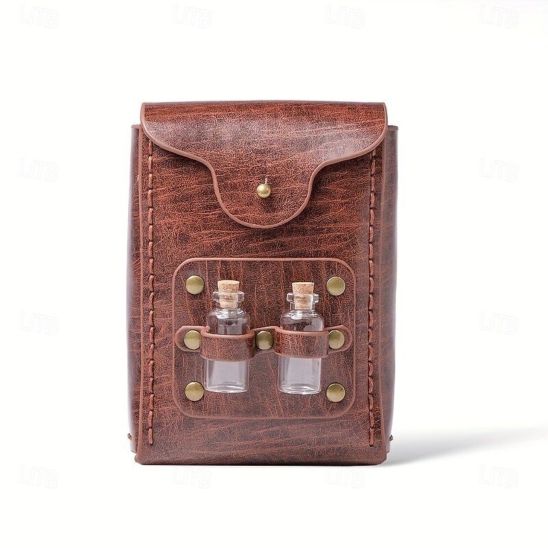 Punk & Gothic Medieval 17th Century Bag Belt Pouch Fancy Dress Men's Women's Unisex Halloween Carnival Masquerade Halloween Masquerade Adults' Bag Magic Bottle4