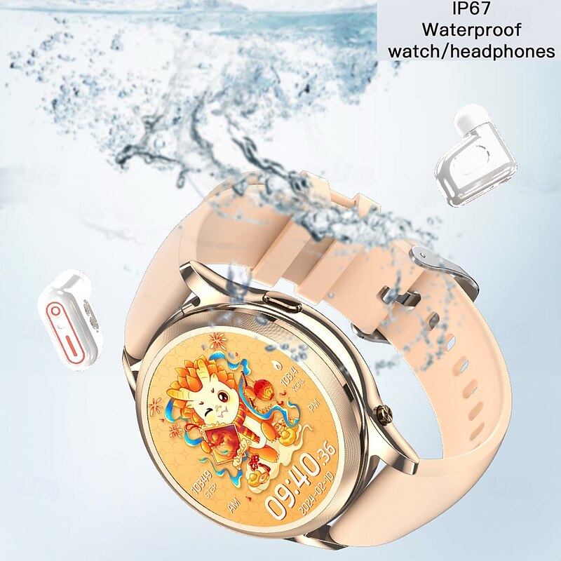 696 X17MINI Smart Watch 1.27 inch Smartwatch Fitness Running Watch Bluetooth Call Reminder Sleep Tracker Heart Rate Monitor Compatible with Android iOS Women Men Hands-Free Calls Message Reminder3