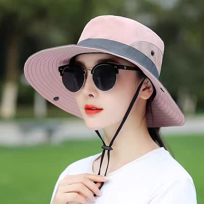 Summer Womens Sun Hat, UV Protection Wide Brim Hat for Travel, Hiking, Fishing, Outdoor Fashion Cap2