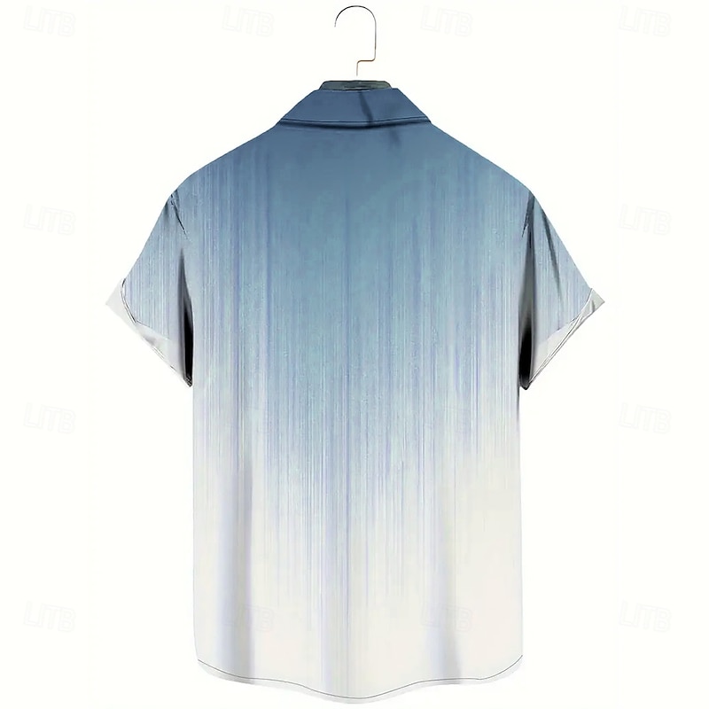 Men's Coconut Tree Tropical Plants Shirt Summer Hawaiian Shirt Button Up Shirt Short Sleeve Hawaiian Resort Vacation Holiday Beach Wear Summer Turndown 3D Print Collared Shirts Front One Pocket Blue4