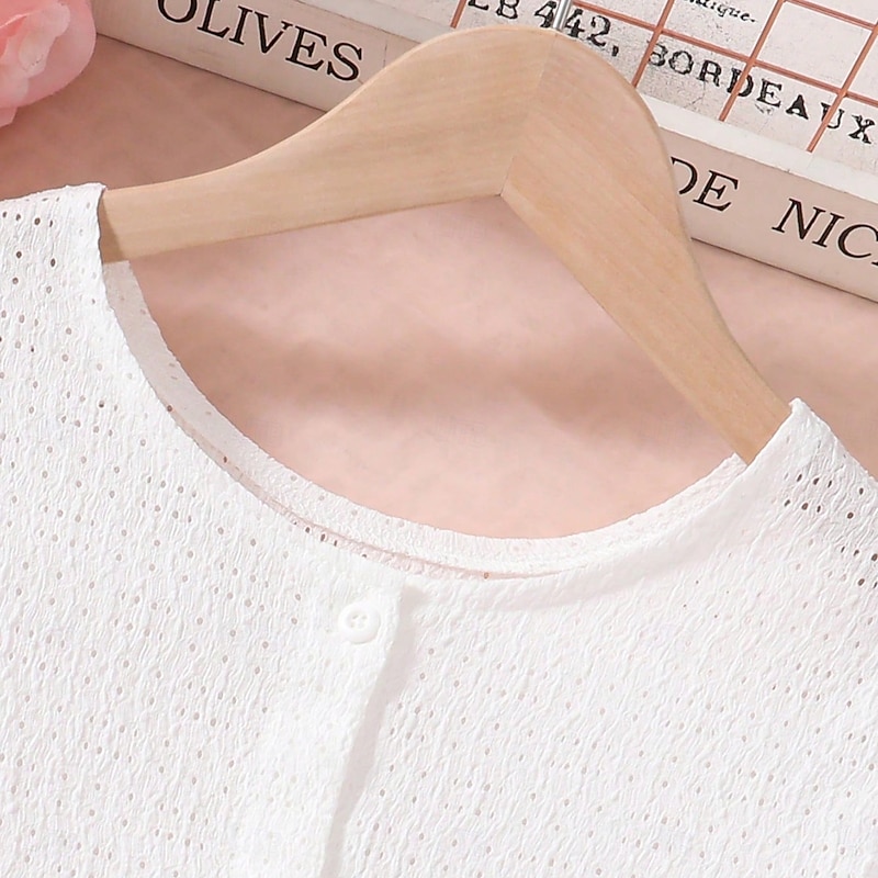 2 Pieces Kids Girls' Cartoon Dress Suits Set Short Sleeve Daily School 7-13 Years Summer Red4