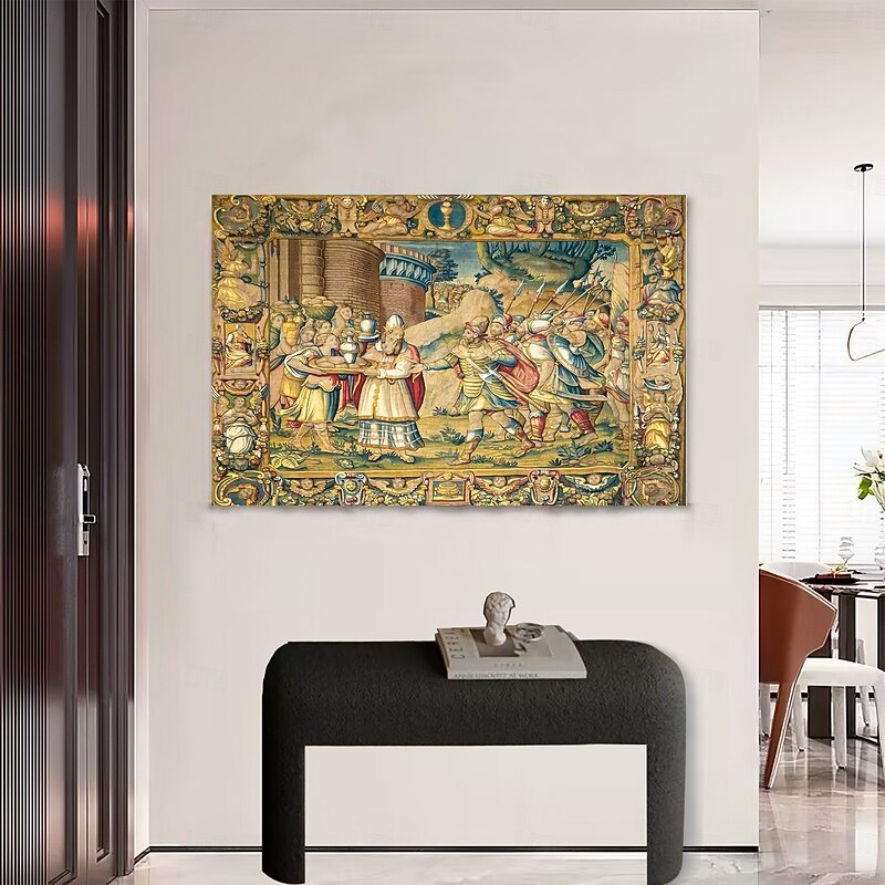 Medieval Tapestry Middle Age Tapestry Wall Art Large Tapestry Mural Decor Photograph Backdrop Blanket Curtain Home Bedroom Living Room Decoration3