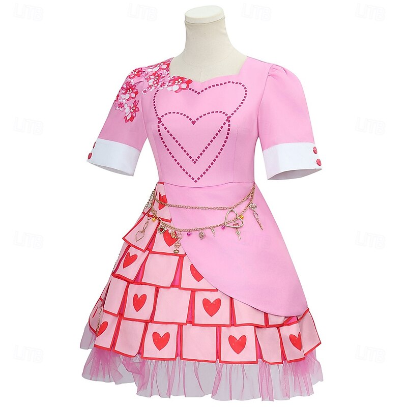 Descendants The Rise of Red Kids Bridget Dress Costume Cosplay Movie Cosplay for Women's Adults' Children's Day New Year Masquerade Dailywear2